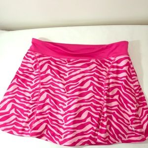 Danskin Now skort XL (14-16) zebra print, pink.